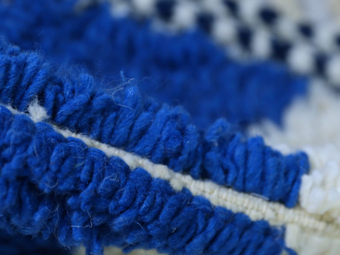 Handwoven Artisanal Moroccan Boucheroutie rug 6x9 ft - A25