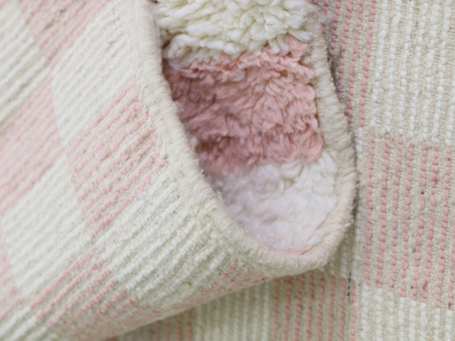 Handmade Moroccan Beni Ourain Checkered Rug 5x8 - A68