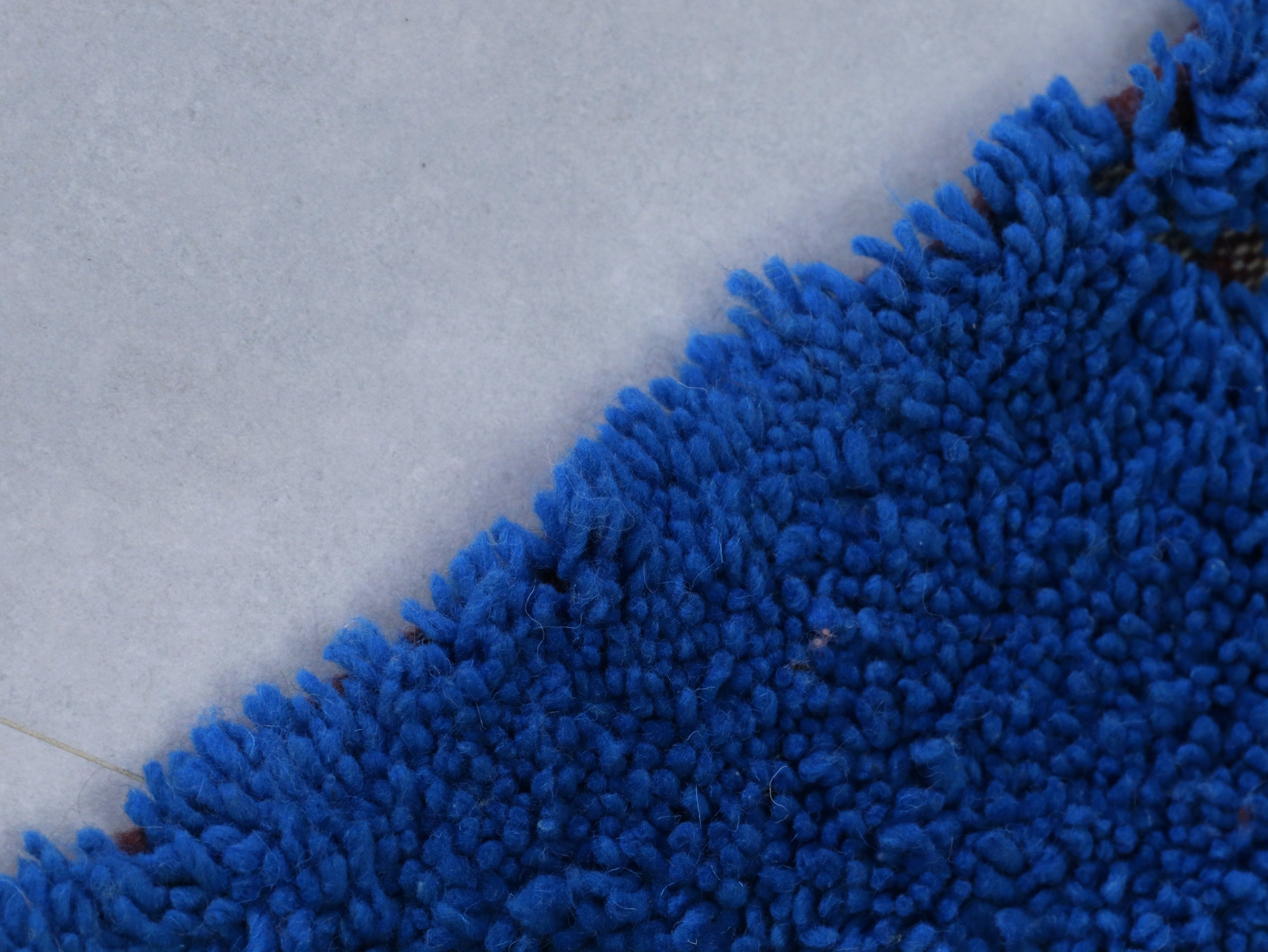 Blue Moroccan Rug - Handmade Wool Berber Carpet 4x6 - A97