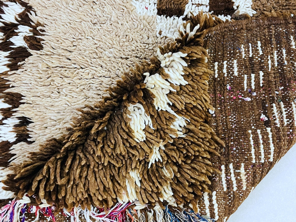 Vintage Moroccan Boucherouite Rug  2x7 ft - BN5