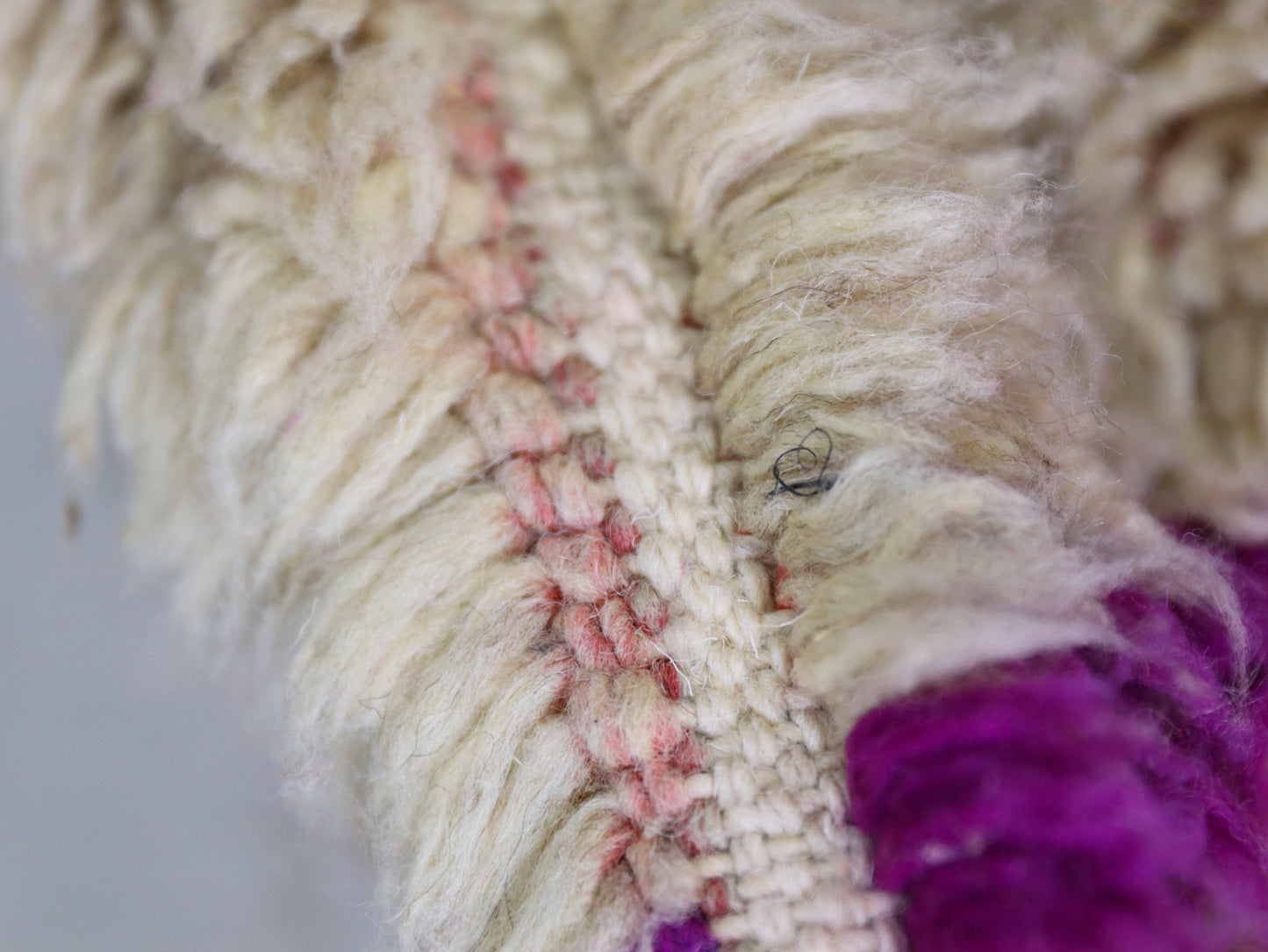 Colorful Handmade Wool Berber rug 6x9 - A96