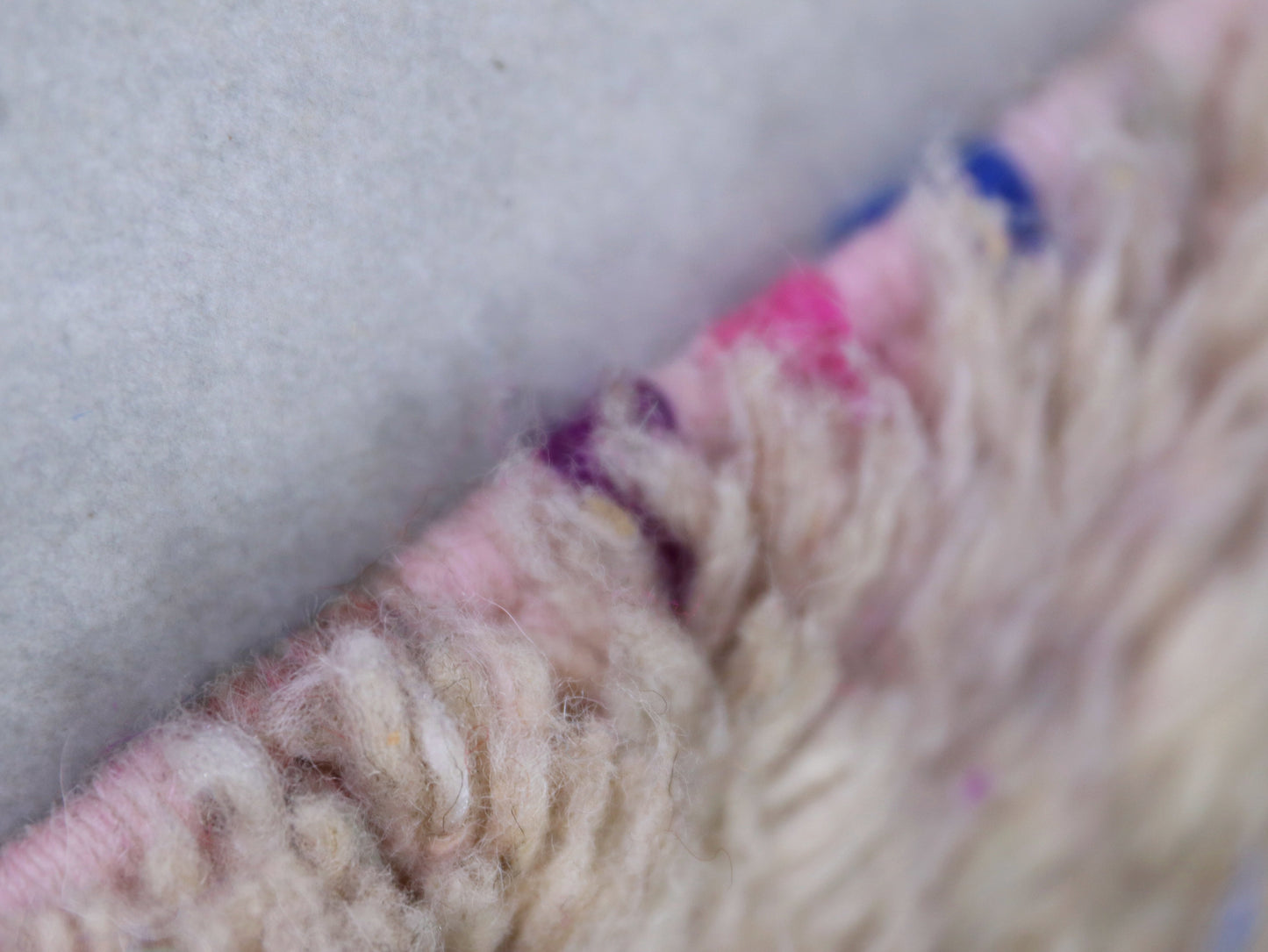 Colorful Handmade Wool Berber rug 6x9 - A96