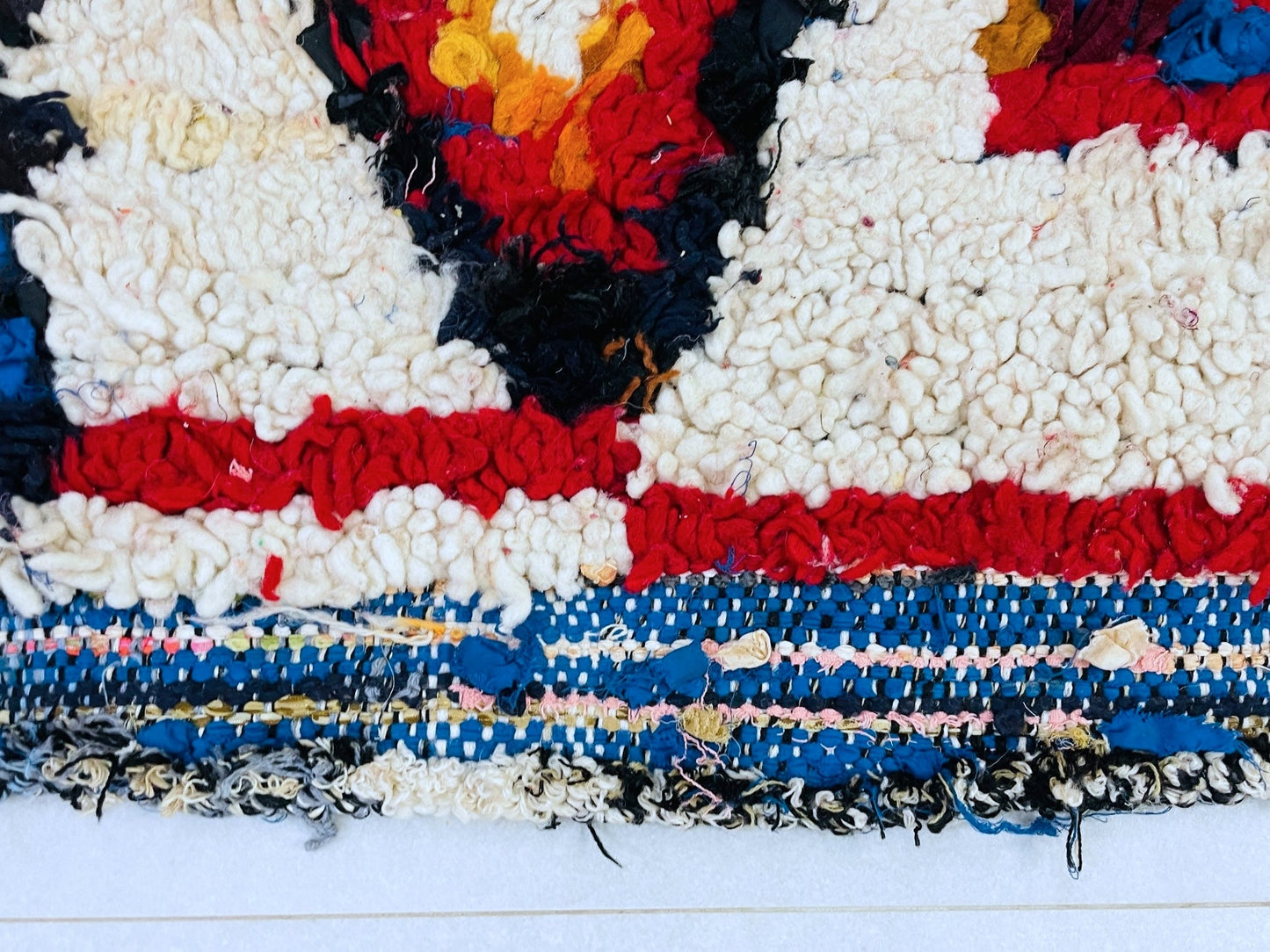 Moroccan Boucherouite Rug 2x4 ft - N7212