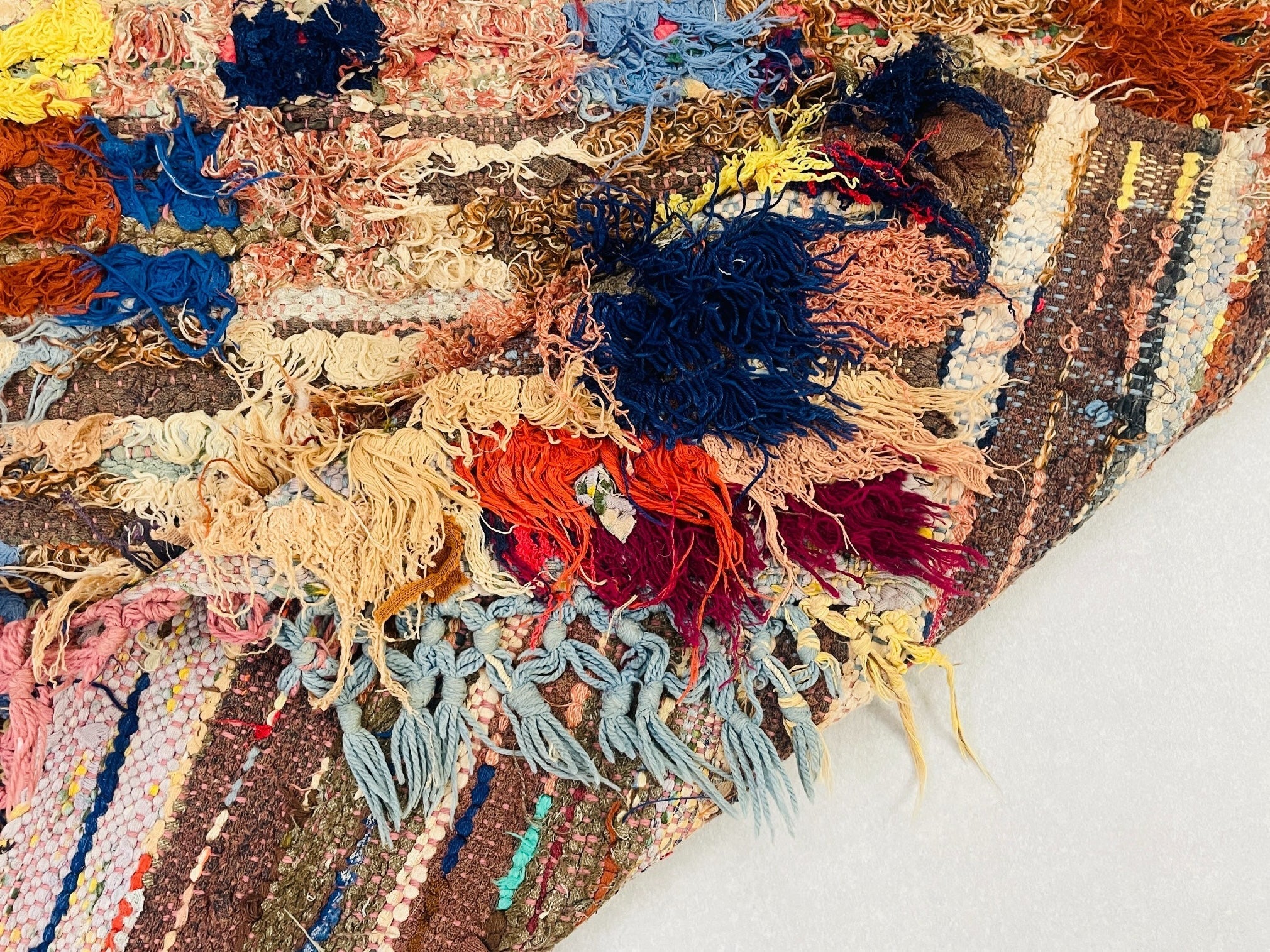Vintage Moroccan Boucherouite Rug  3x6 ft - BN2