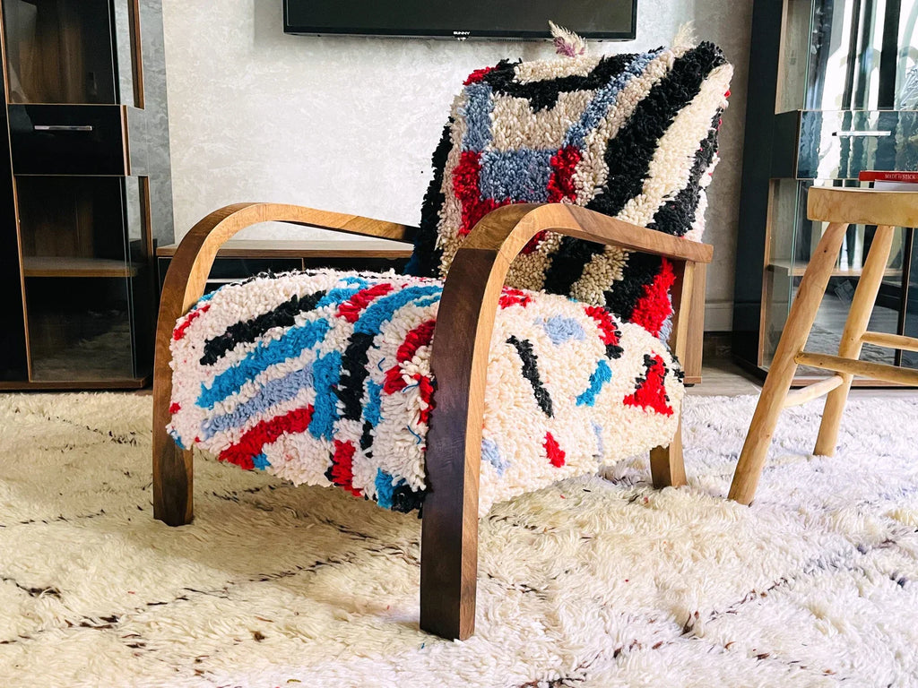 Custom walnut wood Chair