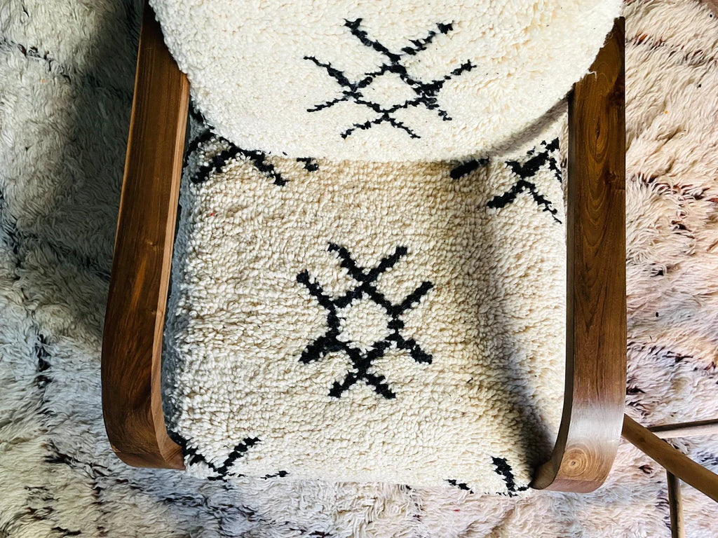 Custom walnut wood Chair