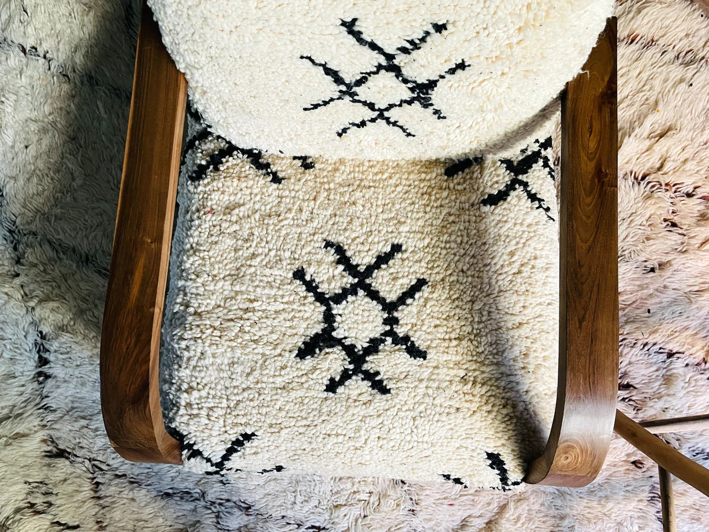 Custom walnut wood Chair