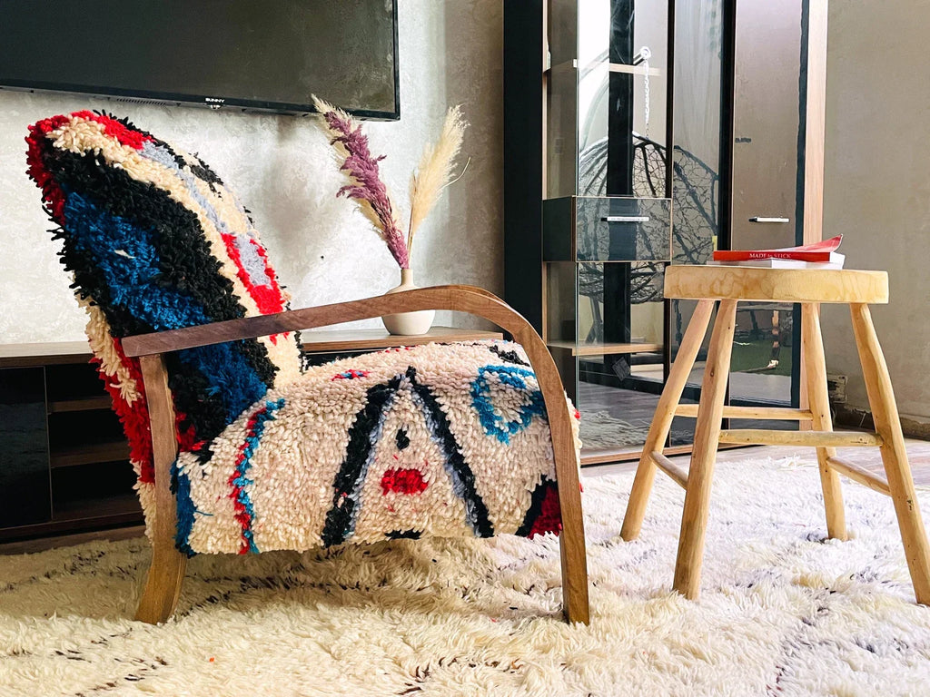 Custom walnut wood Chair