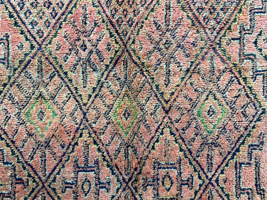 Vintage Pink Moroccan Rug 6x11 - F66