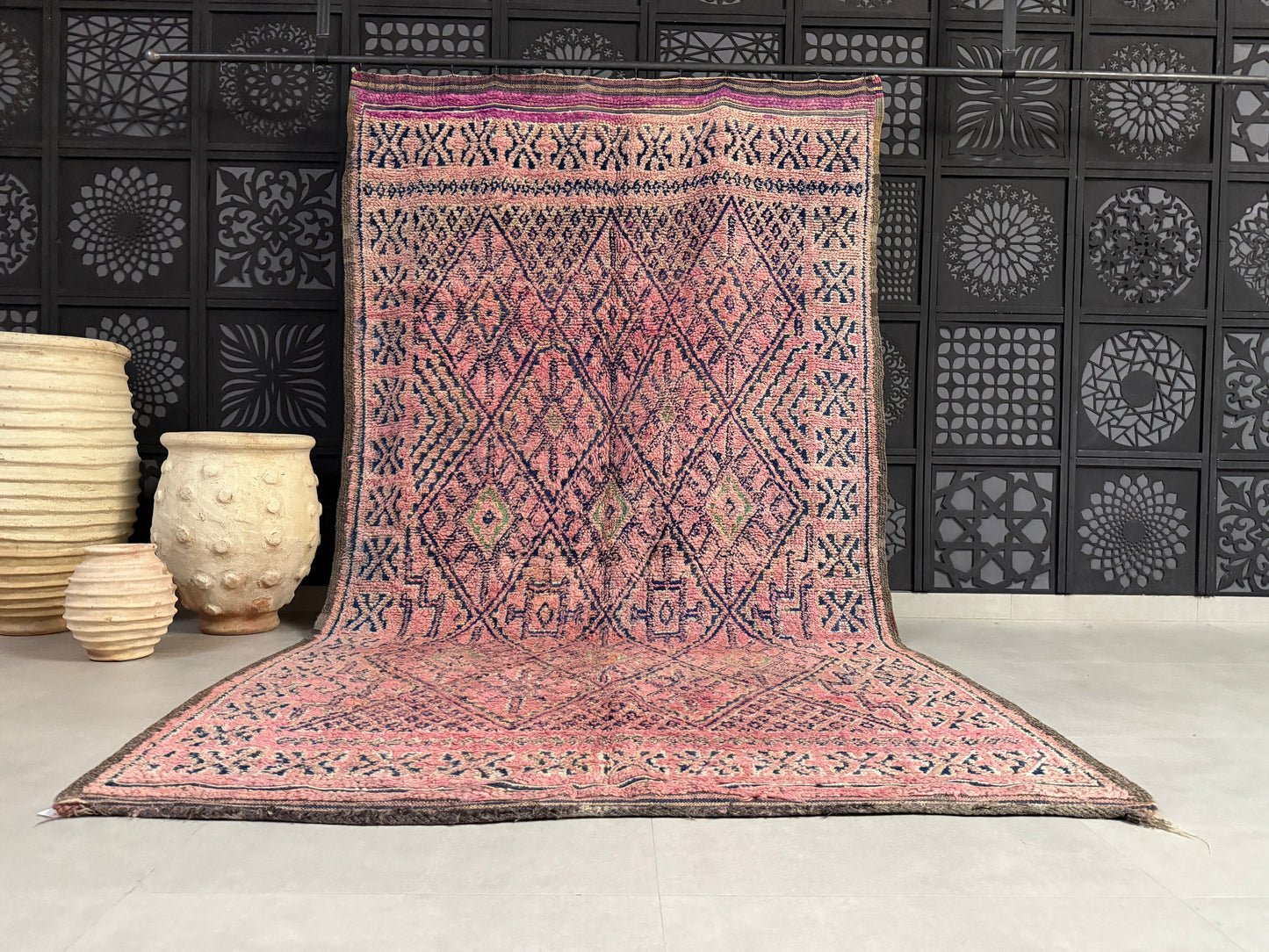 Vintage Pink Moroccan Rug 6x11 - F66
