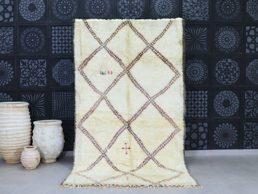 Vintage Moroccan Berber Rug 6x10 – Handwoven Wool rug - A86