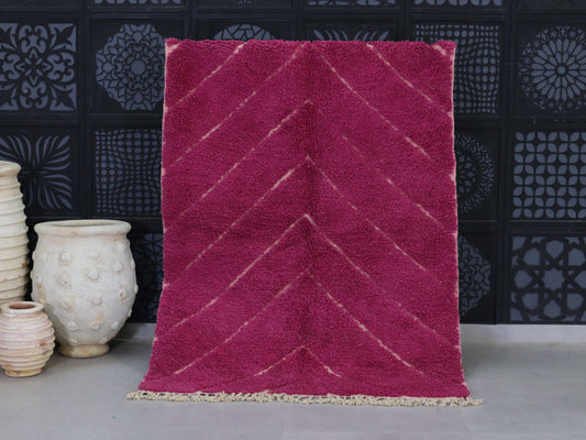 Vintage Moroccan Rug 5x6 – Handwoven Berber Wool Rug – A80