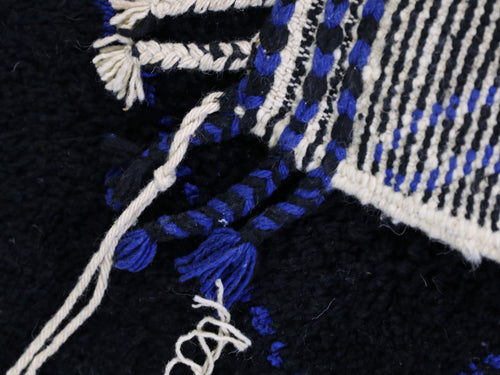 Black Beni Ourain rug 3x4 - B3