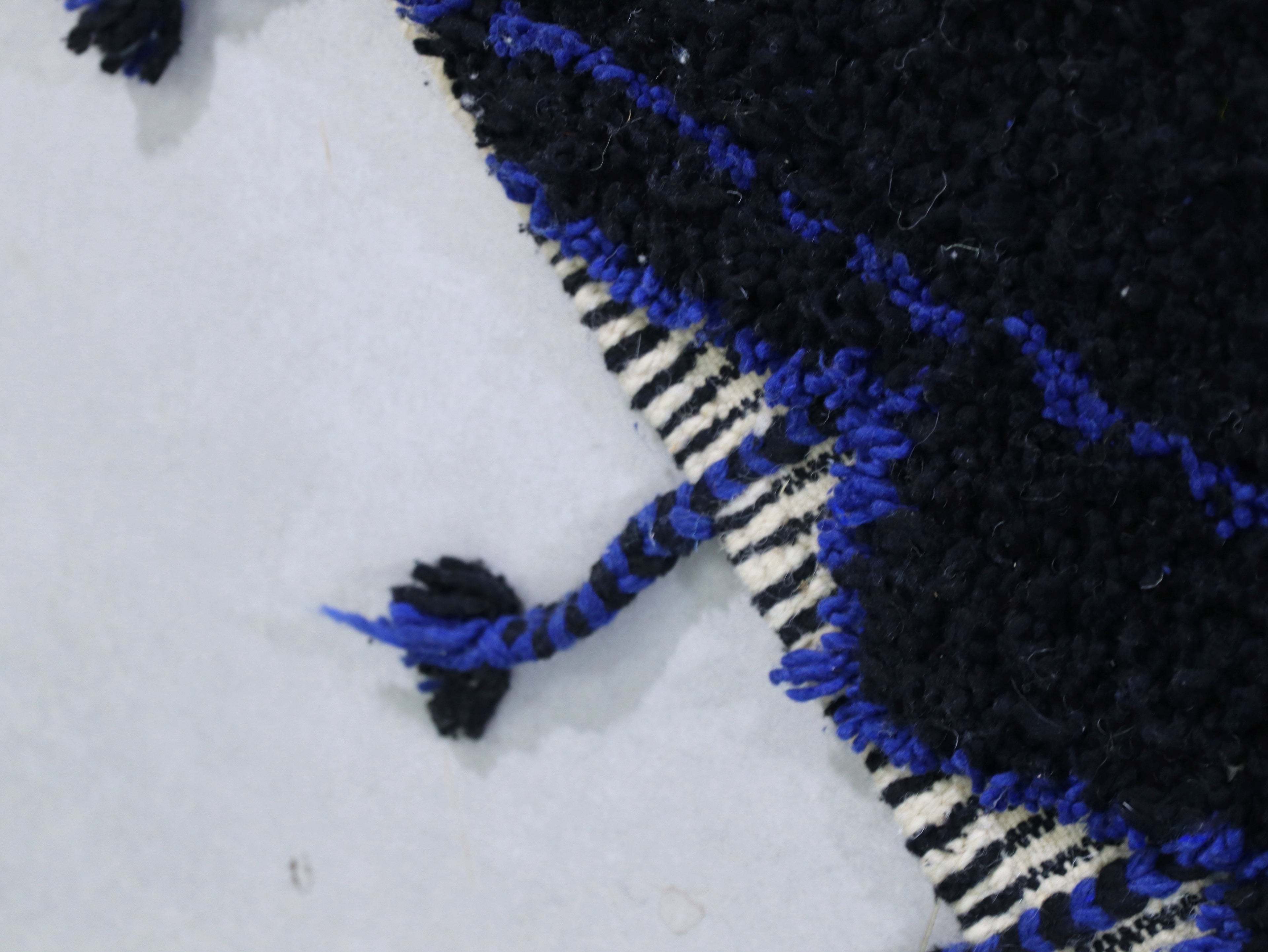 Black Beni Ourain rug 3x4 - B3