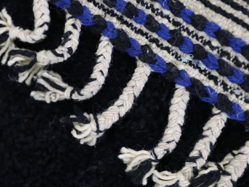 Black Beni Ourain rug 3x4 - B3