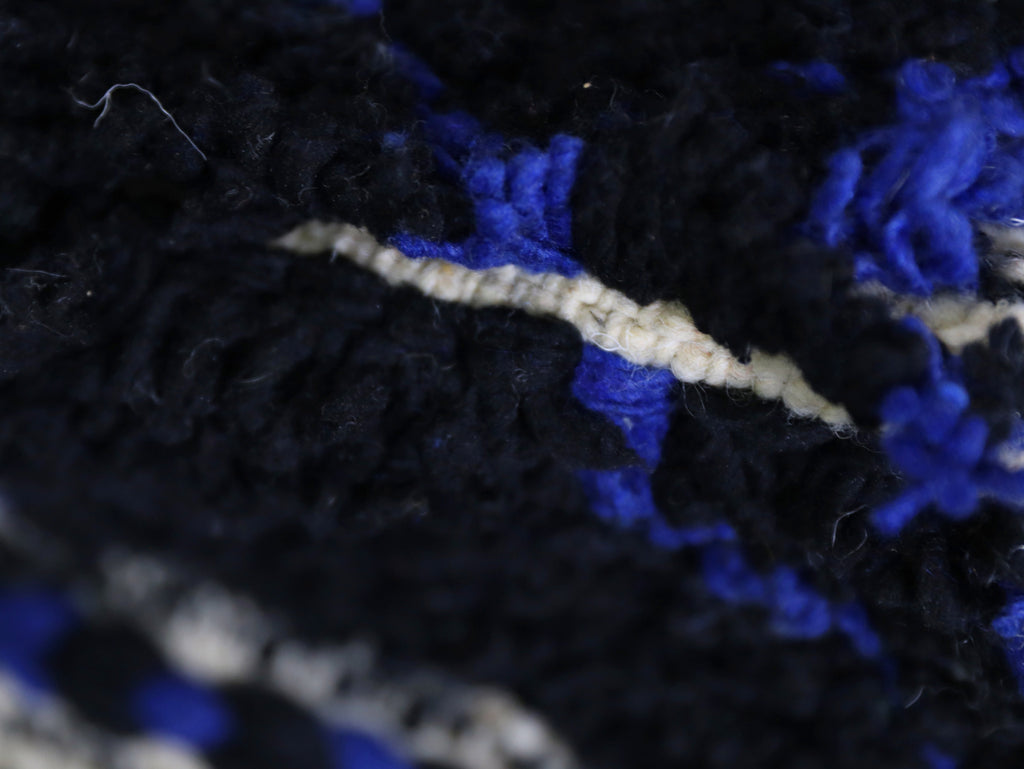 Black Beni Ourain rug 3x4 - B3