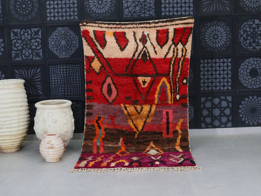 Vintage Boujaad Rug 4x7 - B30