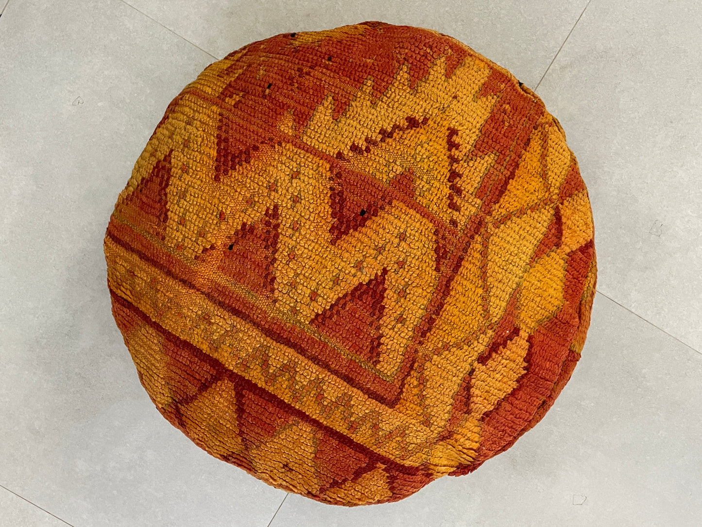 Round moroccan pouf cover - R46