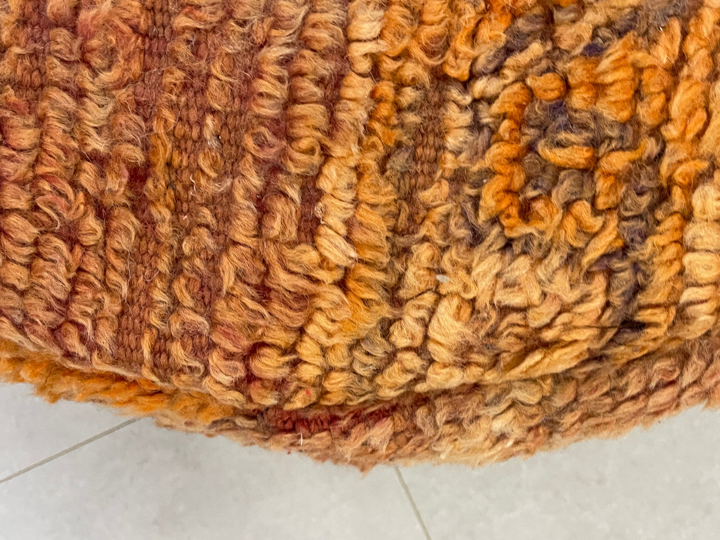 Round moroccan pouf cover - S15