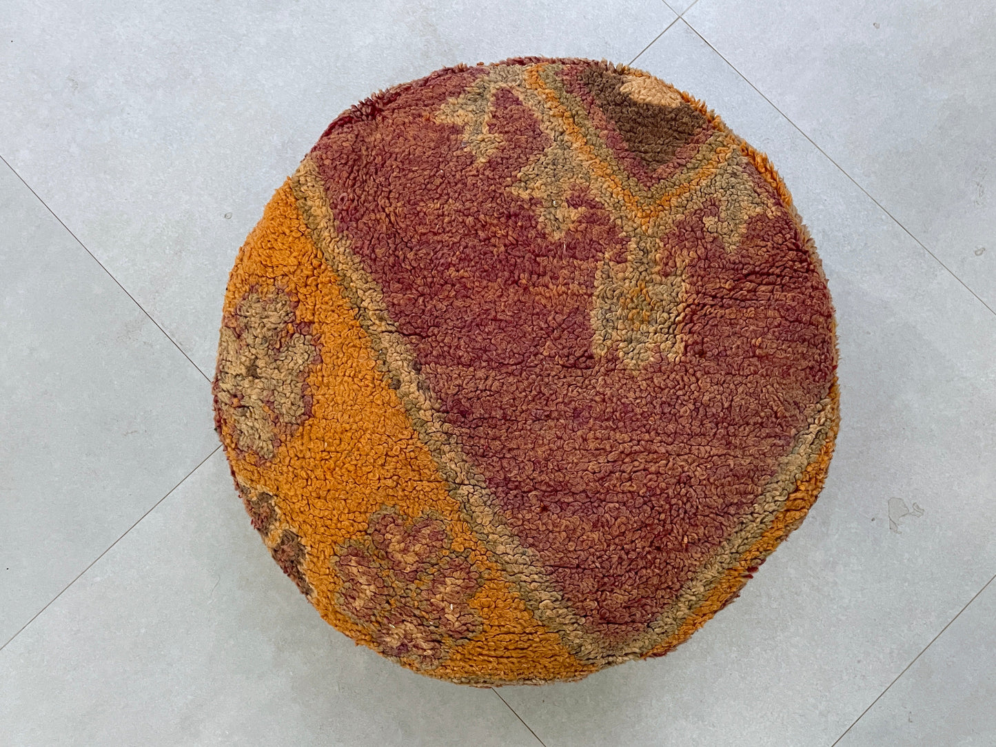 Round moroccan pouf cover - R8