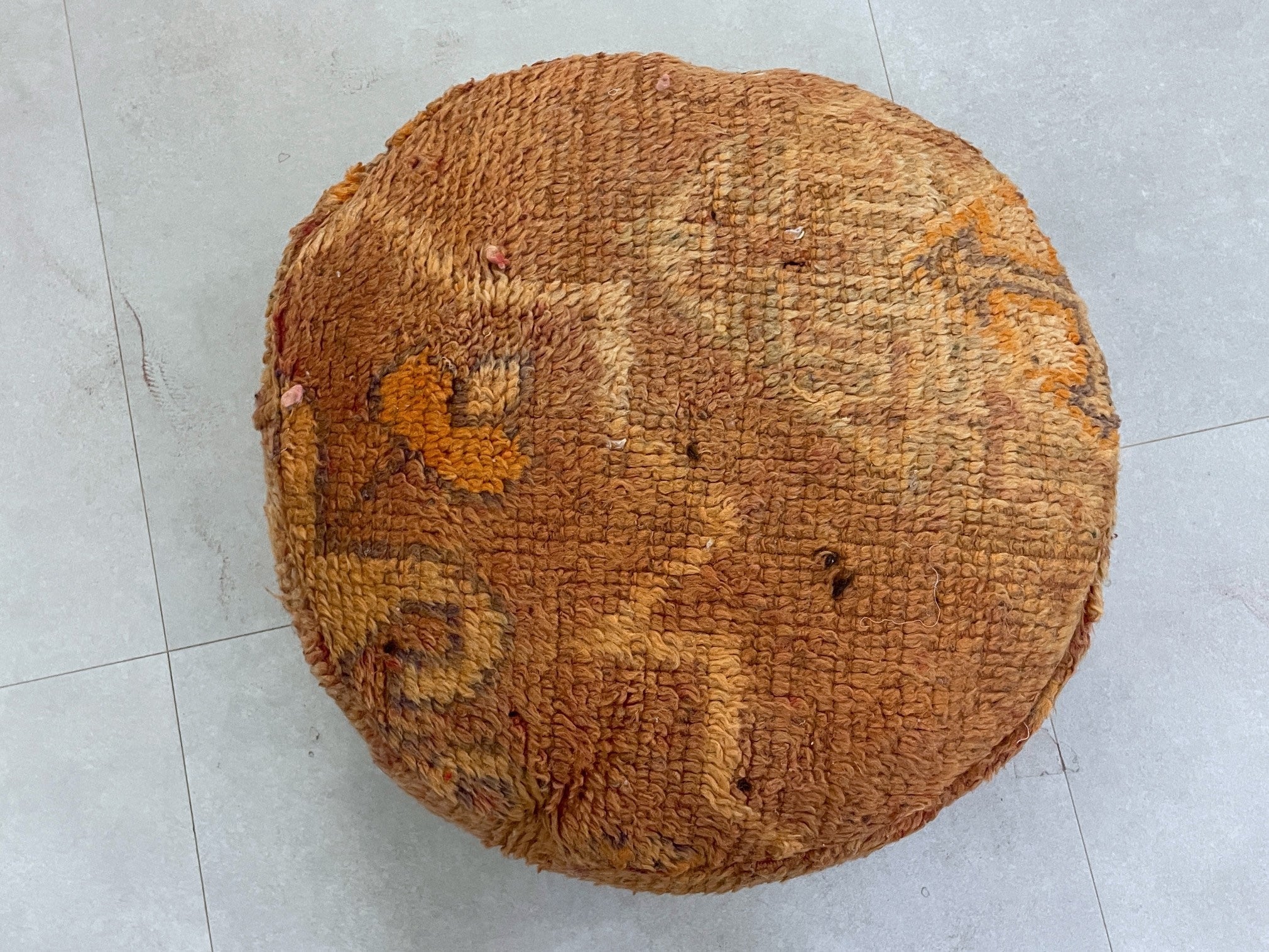 Round moroccan pouf cover - S13