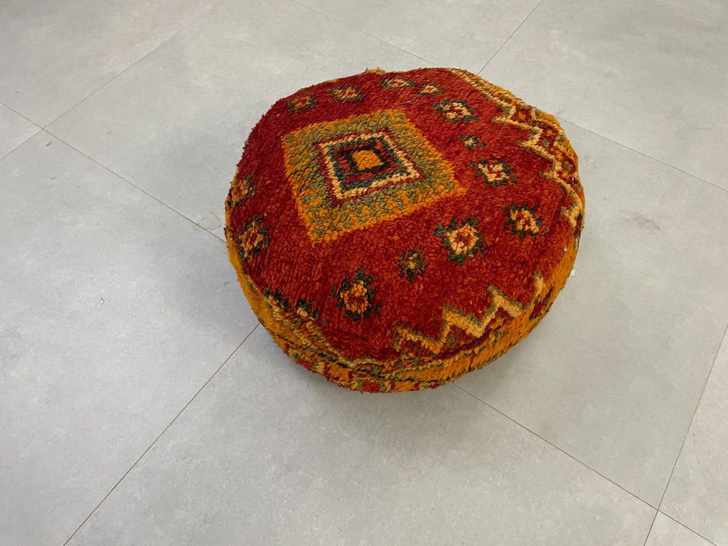 Round moroccan pouf cover - R54