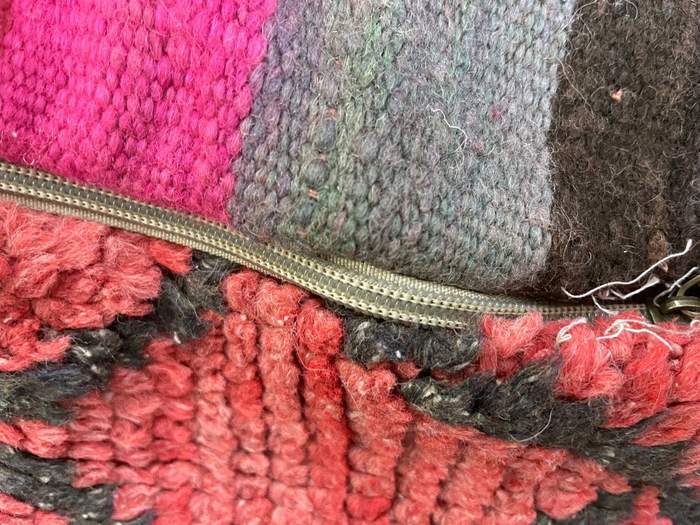 Round moroccan pouf cover - R51