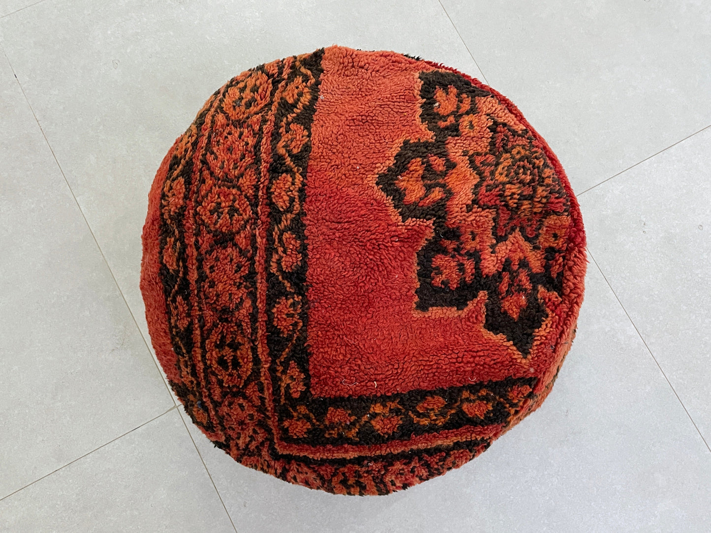 Round moroccan pouf cover - S64