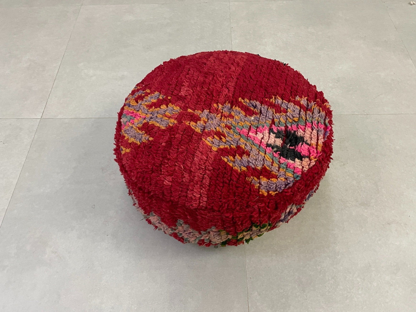 Round moroccan pouf cover - R53
