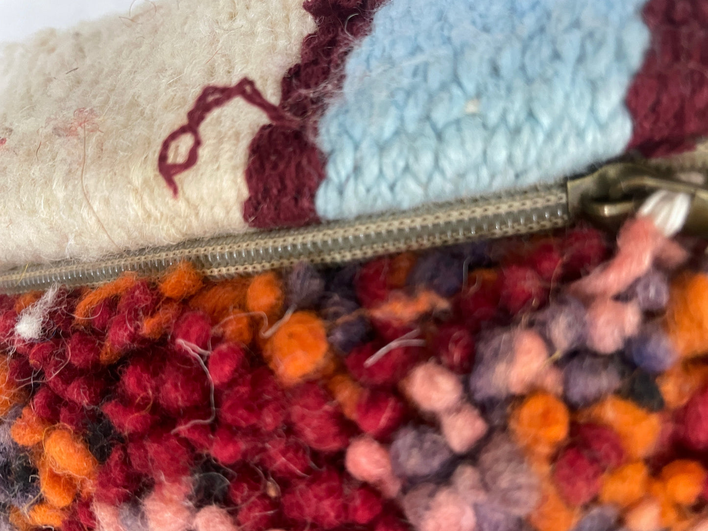 Round moroccan pouf cover - T66