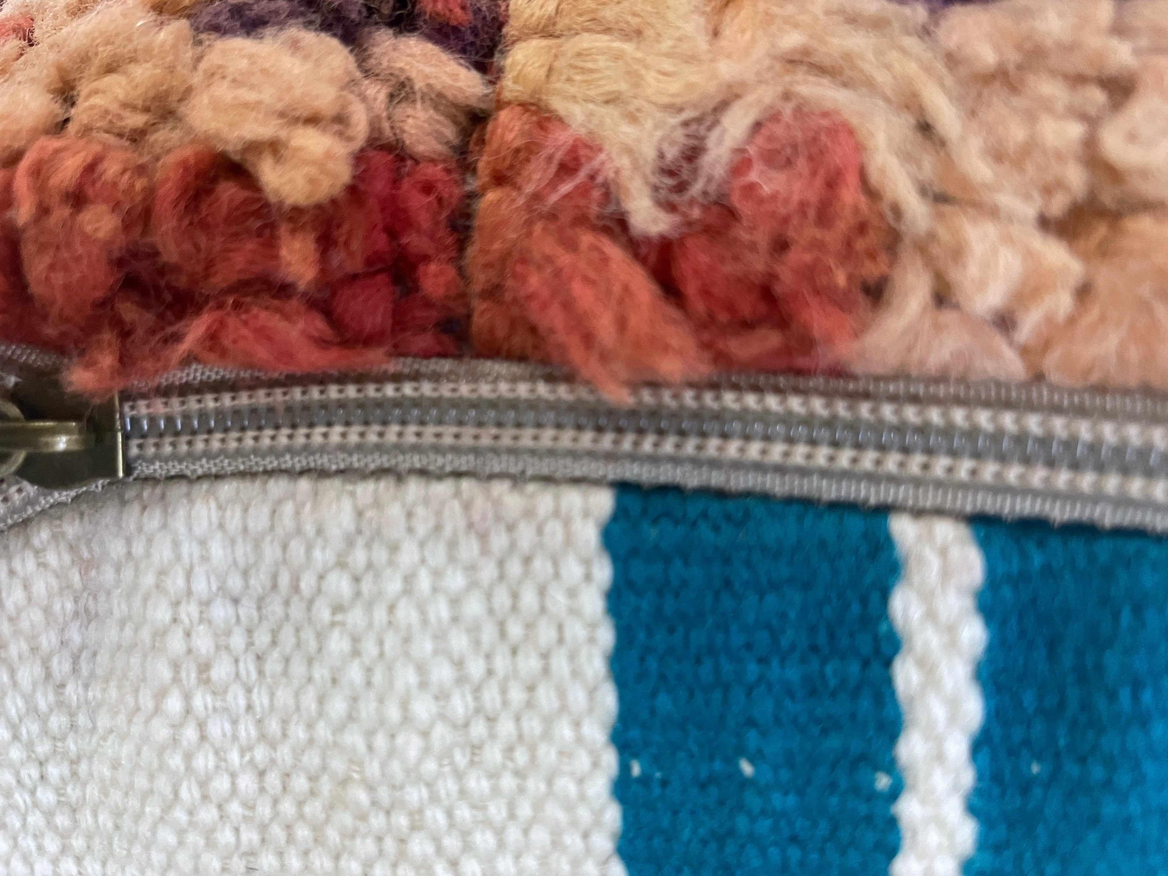 Round moroccan pouf cover - R43