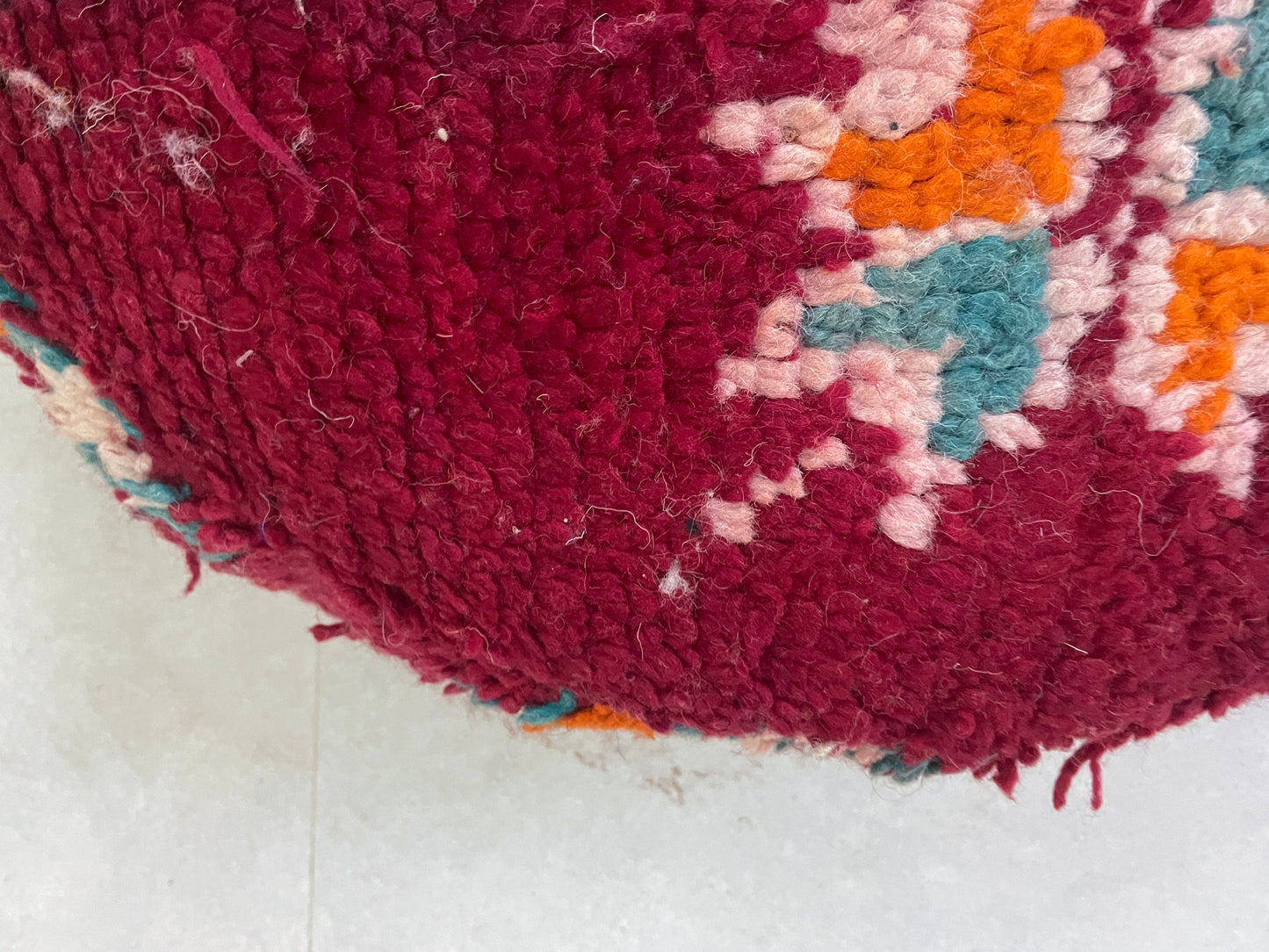 Round moroccan pouf cover - T25