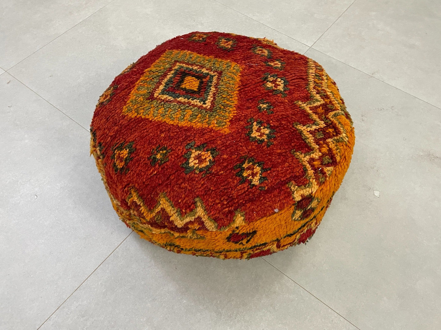 Round moroccan pouf cover - R54