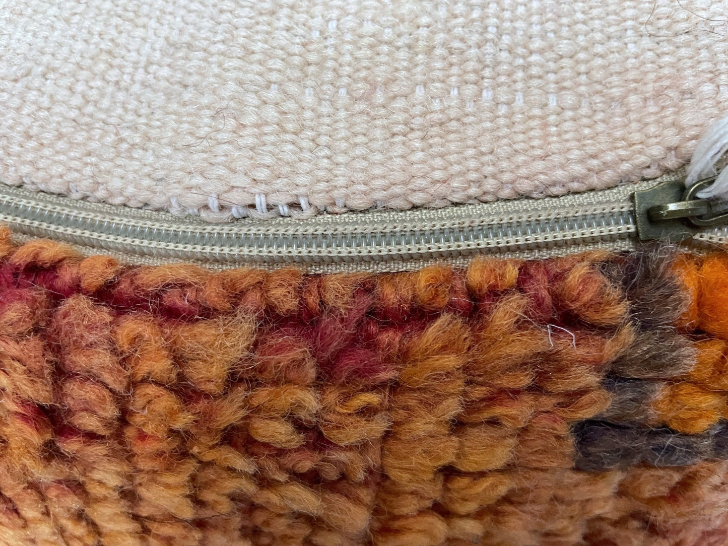 Round moroccan pouf cover - R66