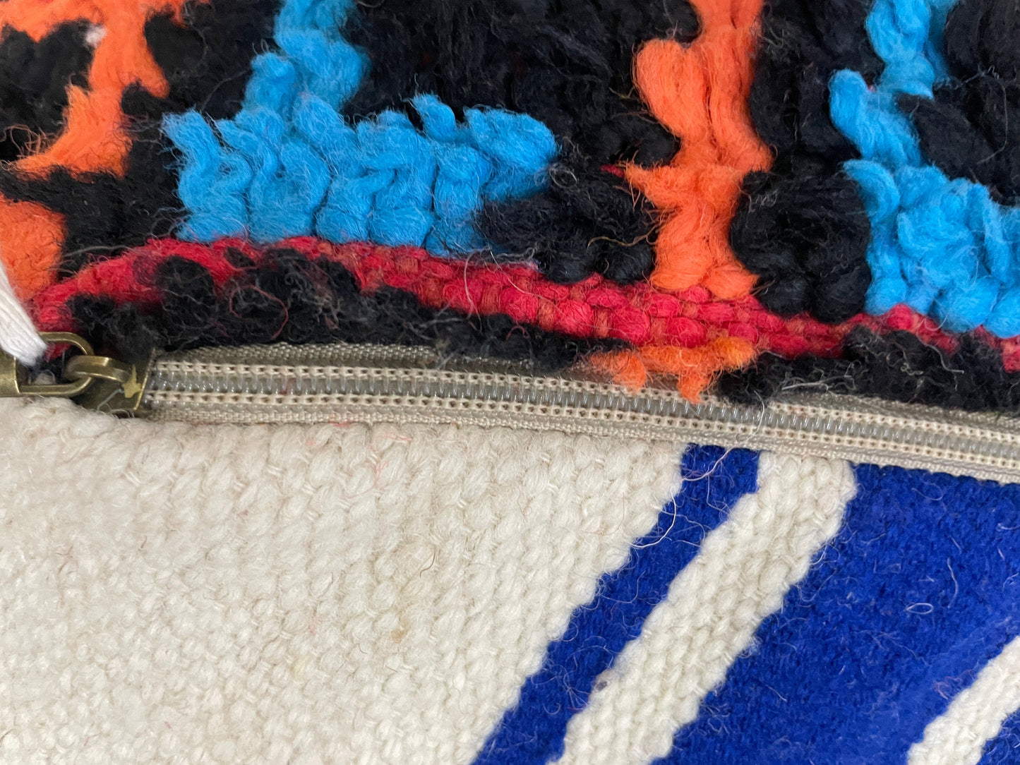 Round moroccan pouf cover - R34