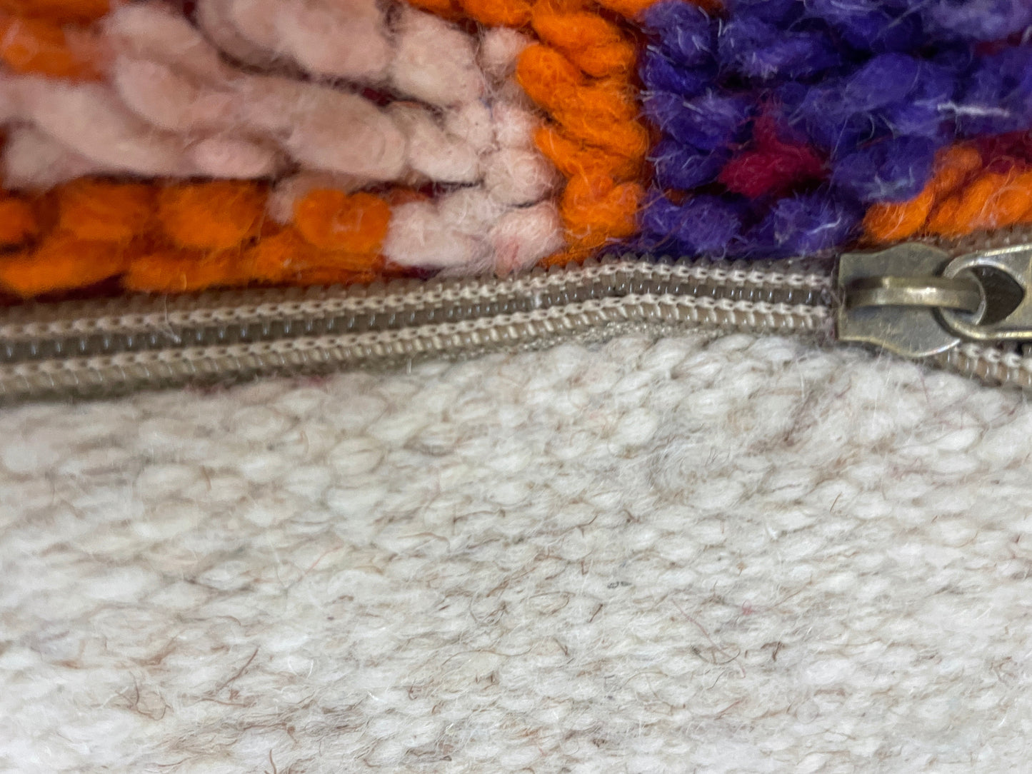 Round moroccan pouf cover - T25