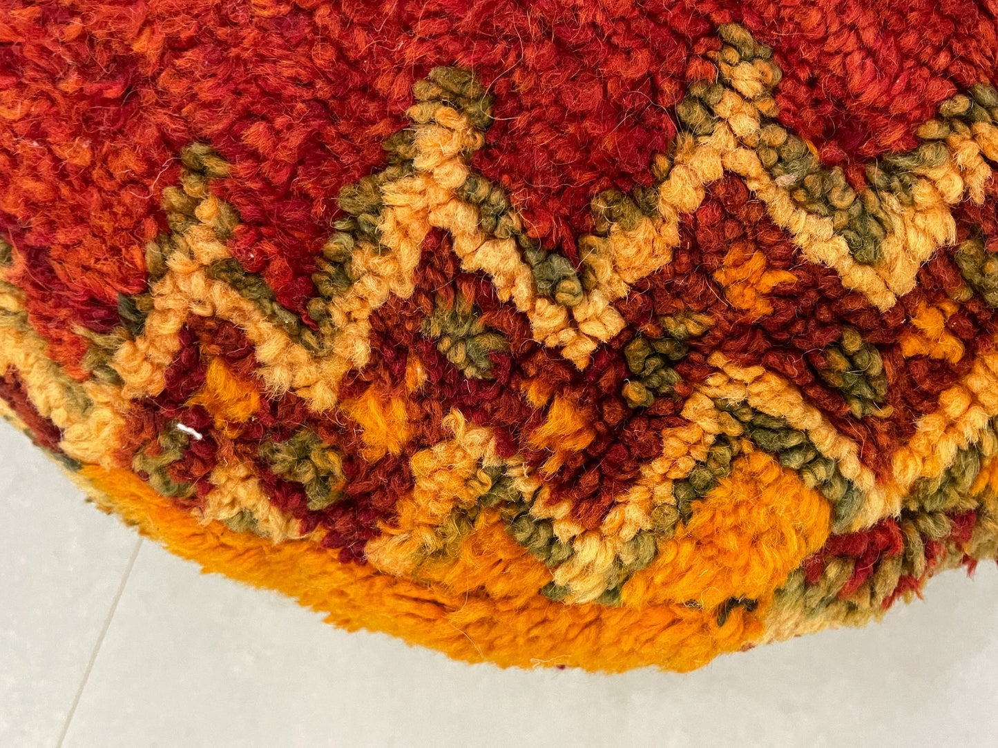 Round moroccan pouf cover - R54