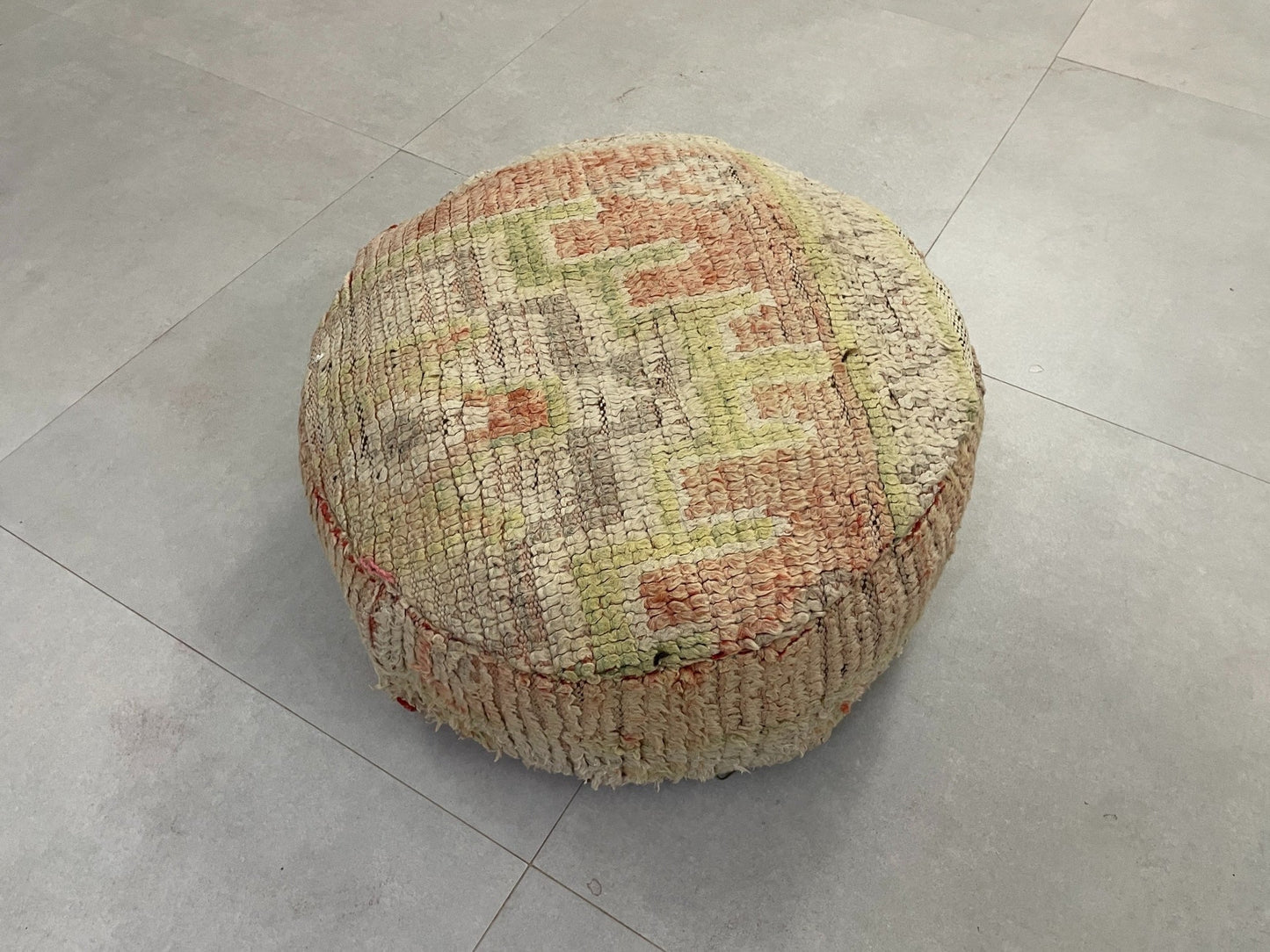 Round moroccan pouf cover - S36