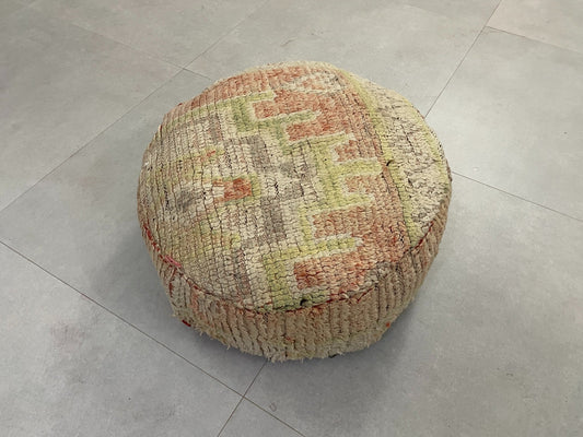 Round moroccan pouf cover - S36