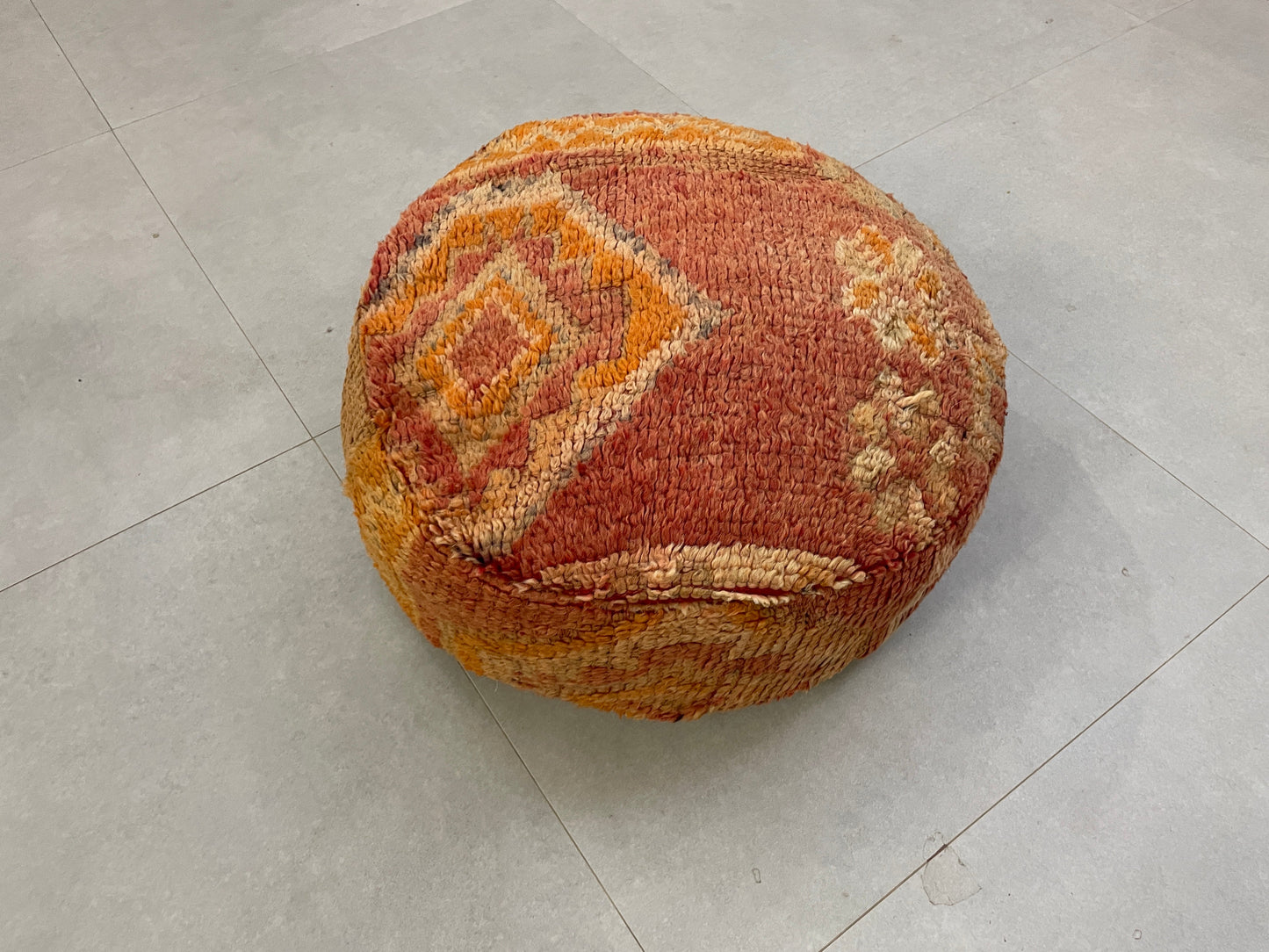 Round moroccan pouf cover - T53