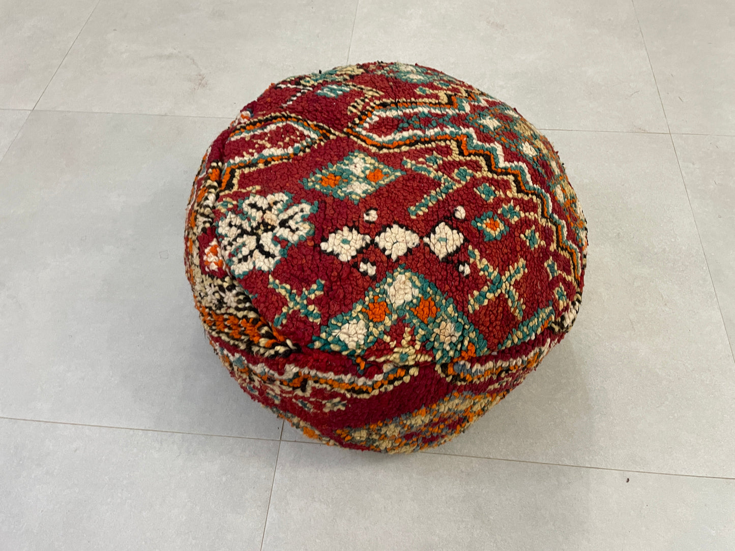 Round moroccan pouf cover - R49