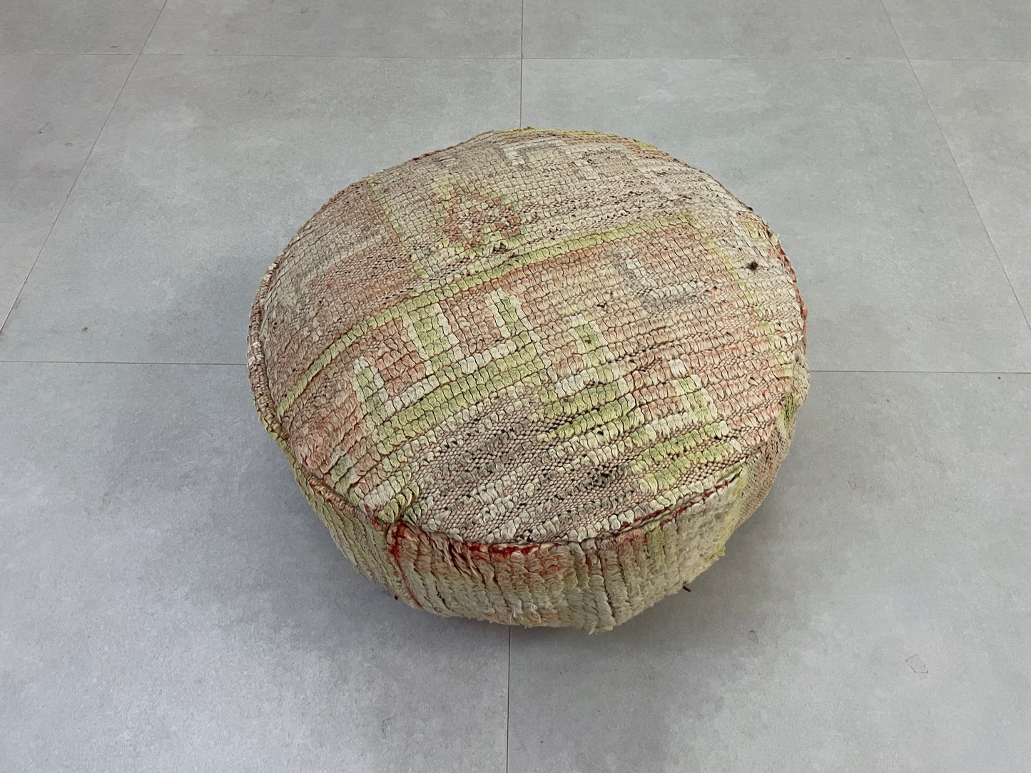 Round moroccan pouf cover - R24