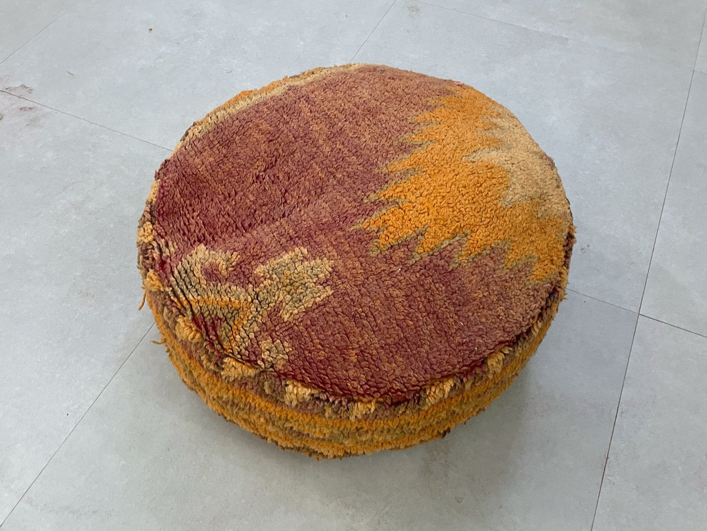 Round moroccan pouf cover - S31
