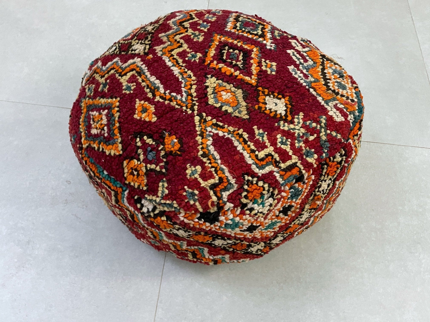 Round moroccan pouf cover - S5