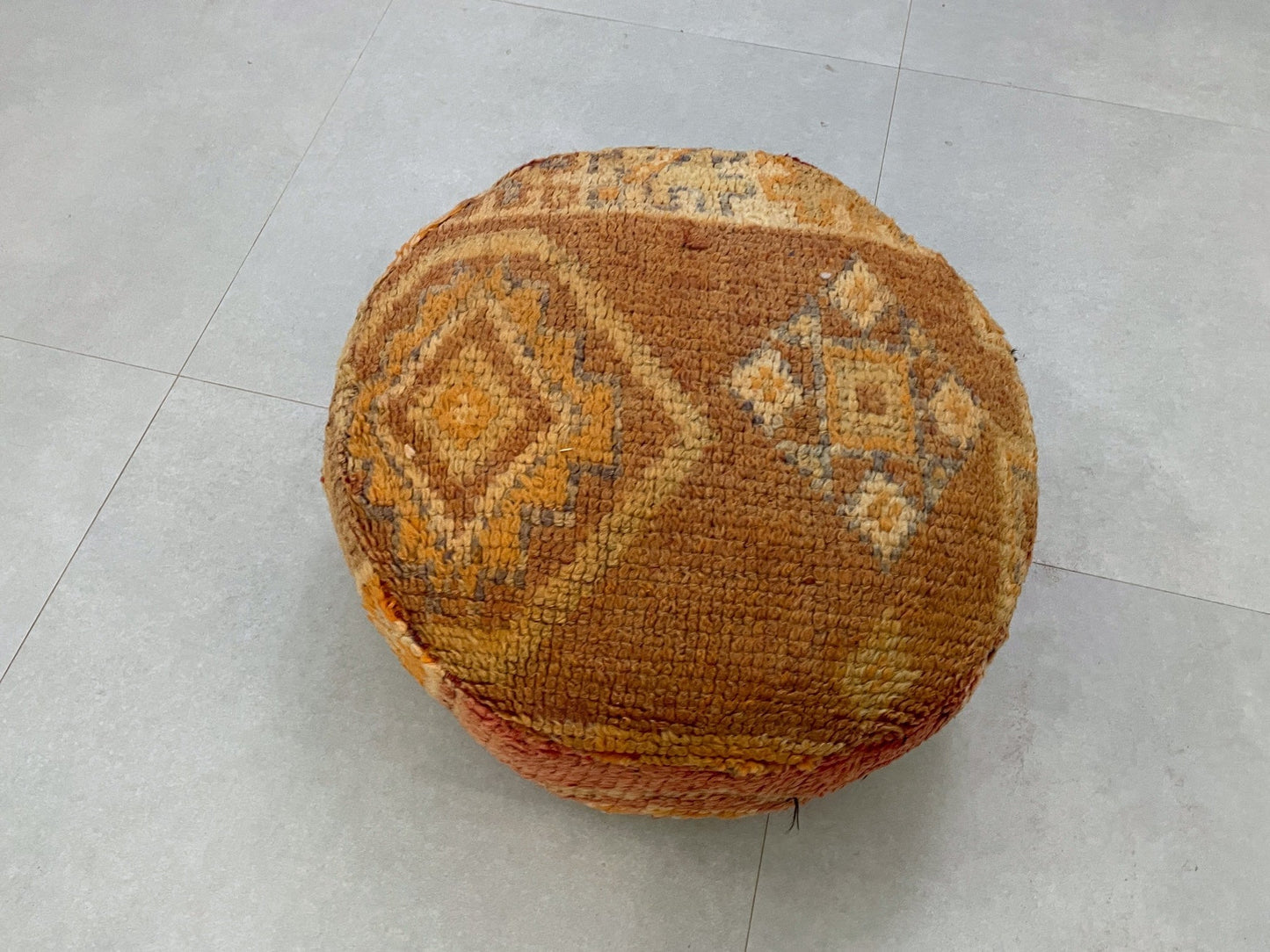 Round moroccan pouf cover - S42