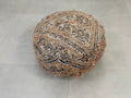 Round moroccan pouf cover - R12