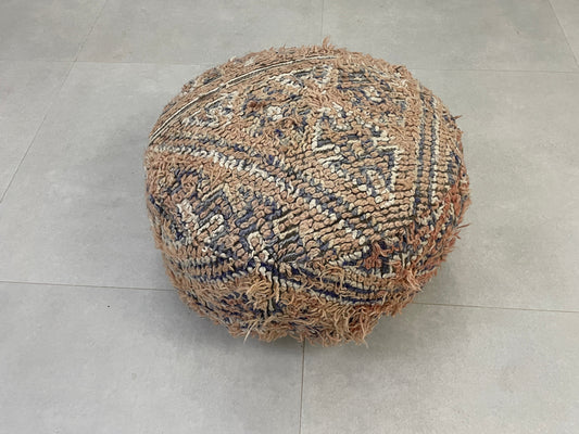 Round moroccan pouf cover - R12