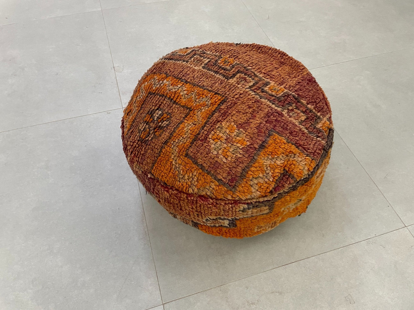 Round moroccan pouf cover - S44