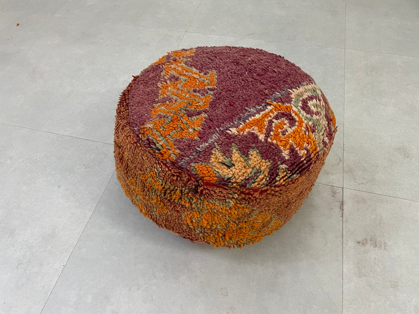 Round moroccan pouf cover - R22