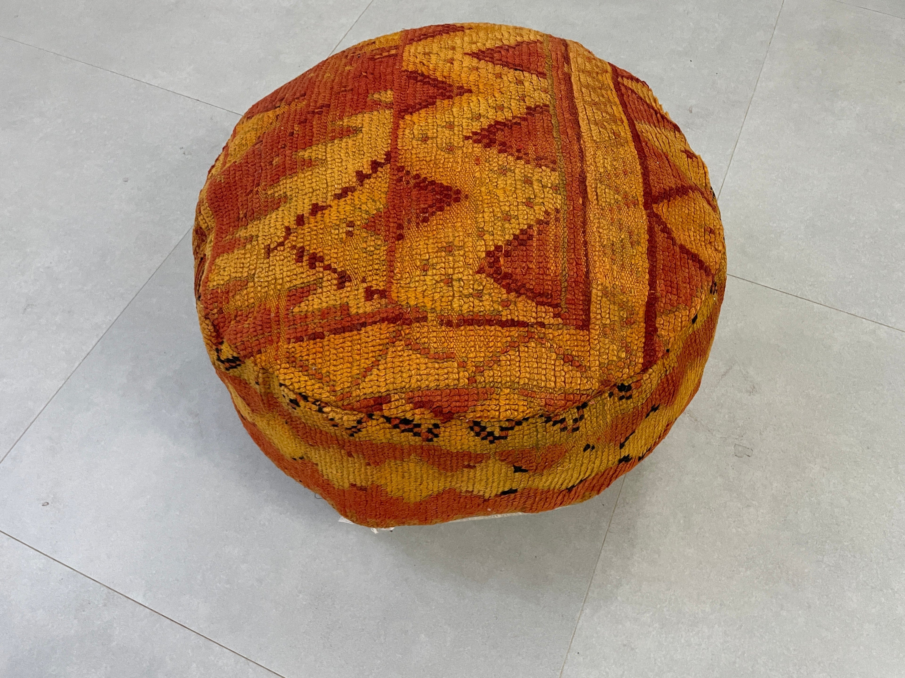 Round moroccan pouf cover - R32